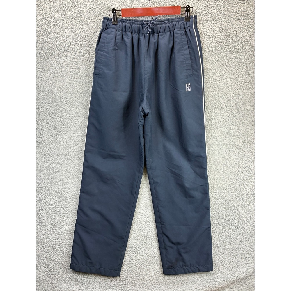 Nike Court Vintage Tennis Track Pants Mens XL Navy Blue Windbreaker 90s
